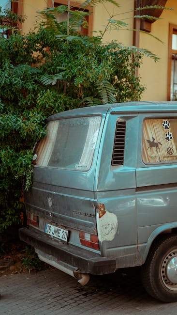 Back of a van representing the fitness journey